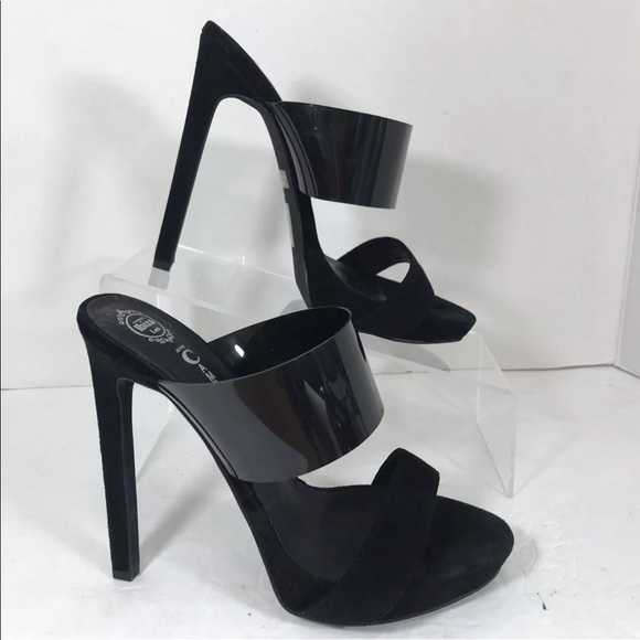 7 Jeffrey Sz Stiletto Campbell Black Heels Velvet YzxOwgvqz